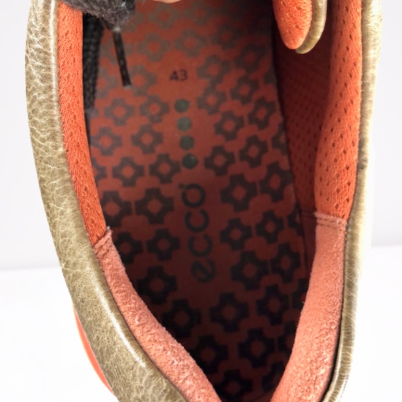 Ecco Distressed Brown Leather Oxford Shoes main image 7